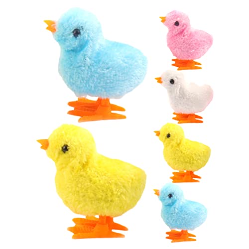 CORHAD 6st Küken Lernspielzeug Bulk-Mini-Spielzeug Küken Aufziehen Krabbelndes Spielzeug Hähnchen Aufziehen Huhn Halloween-Spielzeug Aufziehen Gehendes Küken-babyspielzeug Plüsch von CORHAD