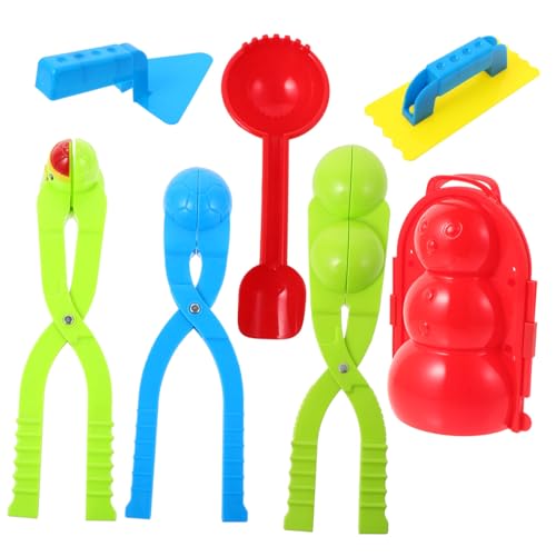 CORHAD 7 Teiliges Schneeball Maker Werkzeug Set Für Kinder Lustiges Schneespielzeug Für Den Winter Ideal Für Schneeballschlachten Und Sandball Spiele Leicht Zu Handhabendes Design von CORHAD