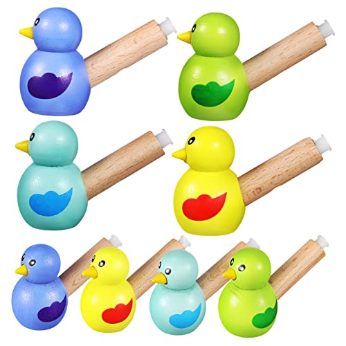 CORHAD 8 Stk Pfeife Kinderspielzeug Spielzeug für Kleinkinder Vogel Figur musical toy instruments party spielzeug für kinder kleine Vogelspielzeuge Pfeifspielzeug für Kinder hölzern von CORHAD