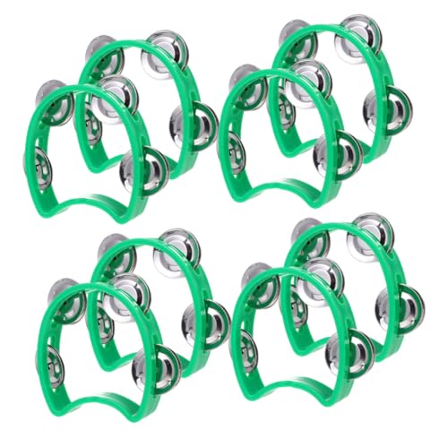 CORHAD 8 Stück Teiliges Tamburin Grün mit Metallklingeln Ergonomisches Handshake Instrument für Kleinkinder Dickes Rahmen Design für Klaren Klang Fördert Musikalische Früherziehung und CORHAD 8 Stück Teiliges Tamburin Grün mit Metallklingeln Ergonomisches Handshake Instrument für Kleinkinder Dickes Rahmen Design für Klaren Klang Fördert Musikalische Früherziehung und von CORHAD