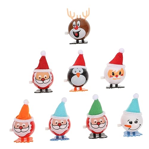 CORHAD 8 Stücke Santa Claus Wind-up Spielzeug Weihnachten Dekorative Kleine Spielzeug Weihnachten Stil Spielzeug von CORHAD