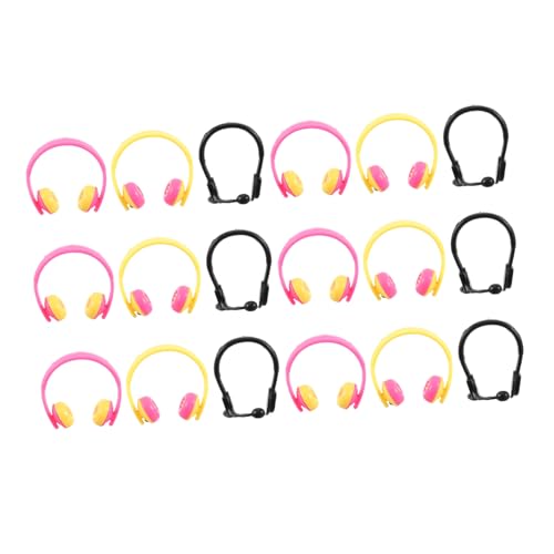 CORHAD 80 Stück Teiliges Puppen Headset Mini Kopfhörer Puppenzubehör Mix aus Bunten und Schwarzen Modellen Realistische Puppendekoration für Fotoshooting CORHAD 80 Stück Teiliges Puppen Headset Mini Kopfhörer Puppenzubehör Mix aus Bunten und Schwarzen Modellen Realistische Puppendekoration für Fotoshooting von CORHAD