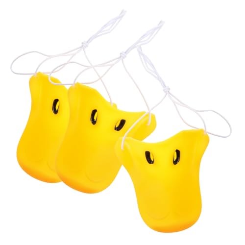 CORHAD 9 Stk Entennase Kostümnase Kettensäge Karnevalskopf Entenmasken Gelbe Nase Karnevalsnase Halbmundmasken Entenschnabel Hühnernase Kostüm Lustige Halloween-masken Hase Vinyl Yellow von CORHAD