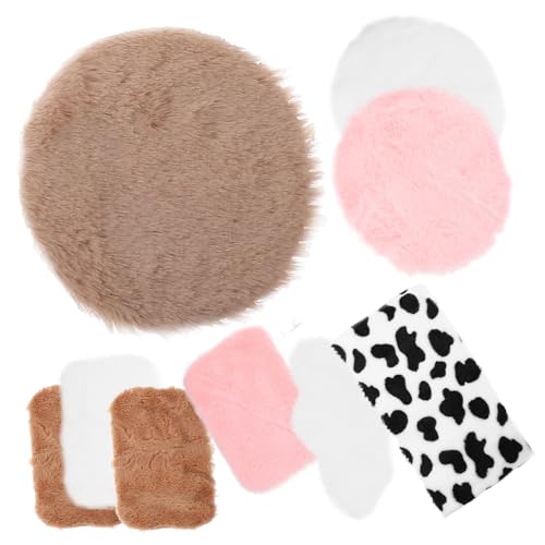 CORHAD 9St Mini-Teppichtitten Teppiche teppichboden Mini-Teppich-Gadgets Carpet Teppich Area Rug teppichs Mini-Hausteppich Mini-Hausschmuck kleines Hauszubehör Puppenhausdekoration Stoff von CORHAD