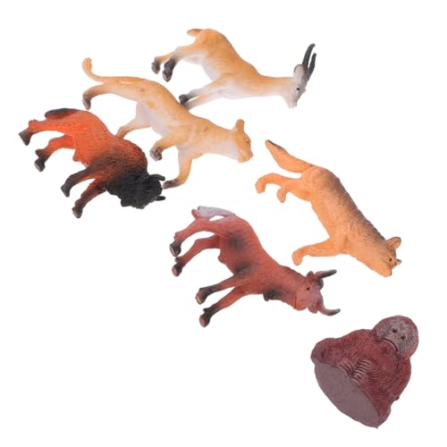 CORHAD Afrikanische Umwelt Mini Wildtiermodelle 6pcs Simulation Tierfiguren Für Ornamente von CORHAD
