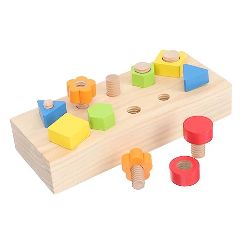 CORHAD Fidget-Spielzeug Für Kinder 1 Set Buntes Holzspielzeug Zum Schrauben Und Auseinanderbauen Pädagogisches Lernspielzeug Für Fördert Feinmotorik Und Kreativität Ideal Für Frühkindliche Bildung von CORHAD