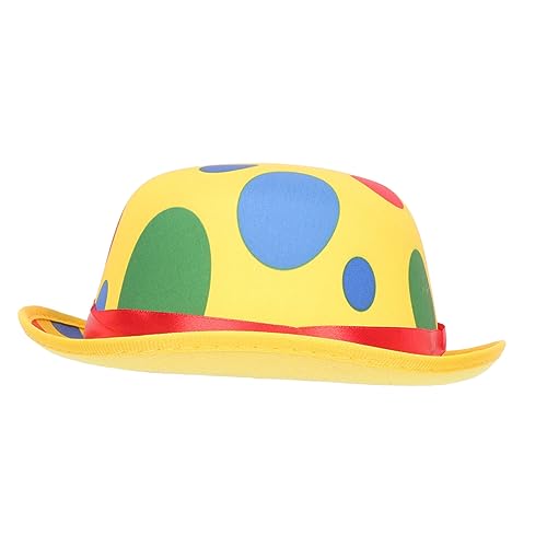 CORHAD Clown-Hut Clown Kopfschmuck Clown Hut Cap lustig Stage Costume Character Costume Hüte für Kinder clownmütze Damen Herrenhüte Clown-Performance-Caps Clown-Performance-Hut Polyester von CORHAD