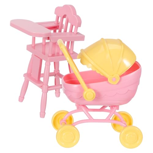 CORHAD Doll Kinderwagen und Hochstuhl aus Abs Leichter Puppenwagen mit Schiebefunktion Kompakt Tragbar Sicherer Kinderstuhl für Kleinkinder und Puppenhaus Spielspaß CORHAD Doll Kinderwagen und Hochstuhl aus Abs Leichter Puppenwagen mit Schiebefunktion Kompakt Tragbar Sicherer Kinderstuhl für Kleinkinder und Puppenhaus Spielspaß von CORHAD