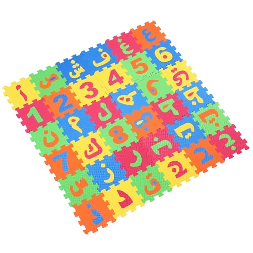 CORHAD Faltbare Spielmatte Aus Eva Schaumstoff Bunte Krabbelmatte Mit Arabischen Buchstaben Und Zahlen Puzzle Spielmatte Für Kleinkinder Ideal Für Das Spielen Und Lernen von CORHAD