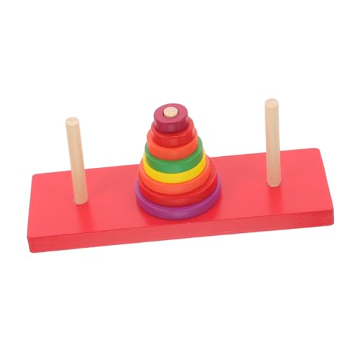CORHAD Farbenfrohes Holzpuzzle Turm Stapelspiel für Stabiles Montessori Lernspielzeug Kreativität Hand Auge Koordination und Größenwahrnehmung CORHAD Farbenfrohes Holzpuzzle Turm Stapelspiel für Stabiles Montessori Lernspielzeug Kreativität Hand Auge Koordination und Größenwahrnehmung von CORHAD