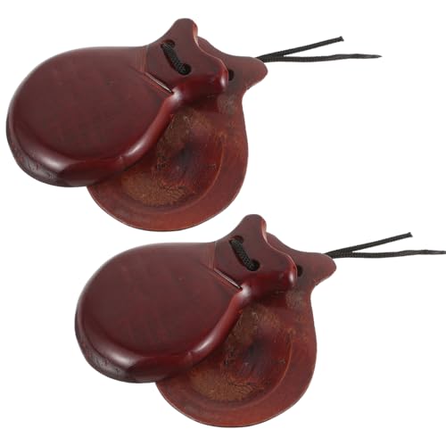 CORHAD Finger Kastagnetten aus Holz für Kleines Rhythmisches Musikinstrument Elastische Verbindung Fördert Hand hirn koordination und Sensorische Entwicklung Geeignet für Musikspielzeug CORHAD Finger Kastagnetten aus Holz für Kleines Rhythmisches Musikinstrument Elastische Verbindung Fördert Hand hirn koordination und Sensorische Entwicklung Geeignet für Musikspielzeug von CORHAD
