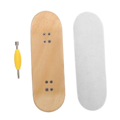 CORHAD Finger Skateboard aus Ahornholz für Geburtstagspartys Mini Fingerboard mit Dual Kick Design Robust Tragbar für Drinnen und Draußen Lustiges für Mädchen und Jungen CORHAD Finger Skateboard aus Ahornholz für Geburtstagspartys Mini Fingerboard mit Dual Kick Design Robust Tragbar für Drinnen und Draußen Lustiges für Mädchen und Jungen von CORHAD