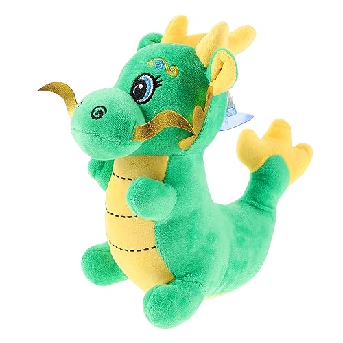 CORHAD Glückverheißendes Jahr des Drachen 2024 Plüsch Tierkreiszeichen Tierverzierung für den Schreibtisch drachenfiguren drachenjahre Maskottchen-Drachenmodell Desktop-Drachenpuppe Green von CORHAD