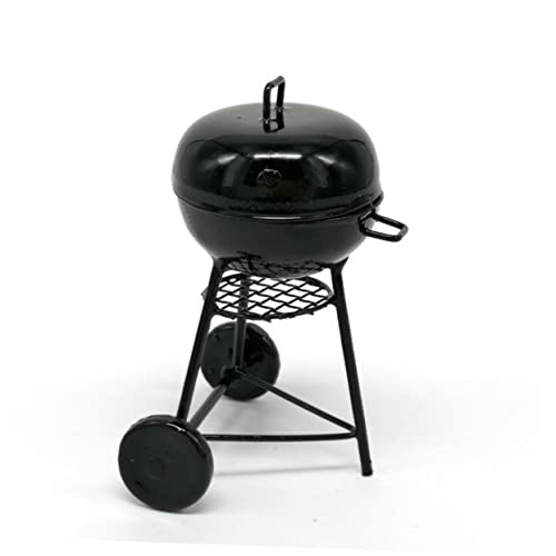 CORHAD Grillverzierung Aus Metall Miniatur Figur Mini-Grill Brotmacher Zubehör Spielzeug Kleiner Grill Camping-Layout-stütze Black von CORHAD