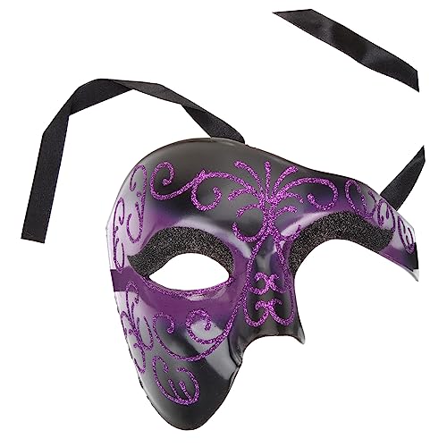 CORHAD Halbe Gesichtsmaske Für Halloween Maskerade Partys Cosplay Maske Ideal Für Kostüme Und Festliche Anlässe Perfekte Halloween Deko Maske Für Kreative Verkleidungen von CORHAD