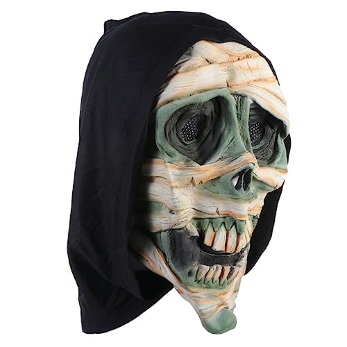 CORHAD Halloween Horror Maske Mit Schädel Design Gruselige Furchterregende Maske Für Kostümpartys Und Halloween Events Umweltfreundliches Material Perfekt Für Schaurige Verkleidungen von CORHAD