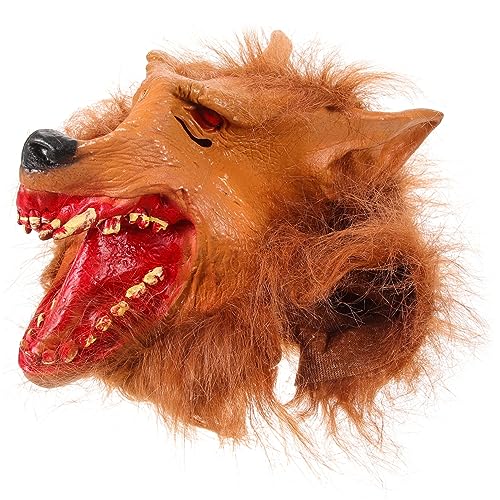 CORHAD Halloween Wolf Maske Wolfskopfmaske Maske Für Karneval Halloween-kostümmasken Maskerade Masken Halloween-party-cosplay-kostüm Halloween-dekor Gruselige Wolfsmaske Party-maske Vinyl von CORHAD