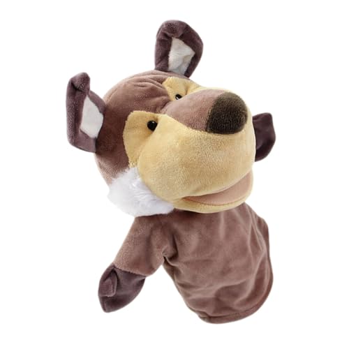 CORHAD Handpuppe Wolf Handpuppe Für Wolf Handpuppe Handpuppen Mit Beweglichem Mund Handpuppen Für Babys Handpuppen Für Kleinkinder 1-3 Plüsch von CORHAD