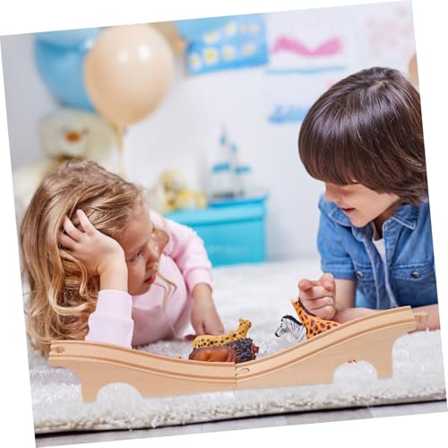 CORHAD Holzeisenbahn Erweiterungsbrücke aus Hochwertigem Holz Dreifach Design Pädagogisches Kinderspielzeug zur Eisenbahnstreckenerweiterung Sicher und Spielerisch für Jungen und Mädchen CORHAD Holzeisenbahn Erweiterungsbrücke aus Hochwertigem Holz Dreifach Design Pädagogisches Kinderspielzeug zur Eisenbahnstreckenerweiterung Sicher und Spielerisch für Jungen und Mädchen von CORHAD