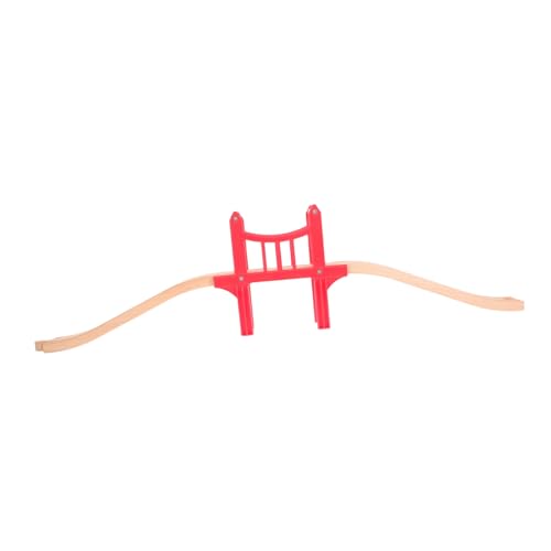 CORHAD Holzeisenbahn Zubehör mit Roter Brücke und S förmigen Gleisen Robustes Holzspielzeug Kompatibel mit Anderen Marken Interaktives Schienenset für Vielseitig Einsetzbar zu Hause CORHAD Holzeisenbahn Zubehör mit Roter Brücke und S förmigen Gleisen Robustes Holzspielzeug Kompatibel mit Anderen Marken Interaktives Schienenset für Vielseitig Einsetzbar zu Hause von CORHAD