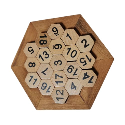 CORHAD Holzpuzzle Zahlen Pädagogisch Förderndes Lernspielzeug für Ab Jahren mit Sechseckigem Design Feinmotorik Konzentration und Eltern Junge Mädchen interaktion CORHAD Holzpuzzle Zahlen Pädagogisch Förderndes Lernspielzeug für Ab Jahren mit Sechseckigem Design Feinmotorik Konzentration und Eltern Junge Mädchen interaktion von CORHAD