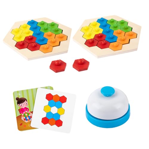 CORHAD Holzspielzeug Hexagon Puzzle Bienenwaben Form DIY Kinderpuzzle Motorikspielzeug zur Eltern Junge Mädchen interaktion von Kreativität und Logischem Denken für Mädchen Jungen Ab CORHAD Holzspielzeug Hexagon Puzzle Bienenwaben Form DIY Kinderpuzzle Motorikspielzeug zur Eltern Junge Mädchen interaktion von Kreativität und Logischem Denken für Mädchen Jungen Ab von CORHAD