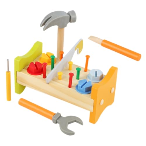 CORHAD Holzspielzeug Pounding Peg Workbench für Inkl Hammer Lernspielzeug Feinmotorik Sicher und Langlebig Geeignet für Kleinkinder und Kindergarten Pädagogisches Indoor CORHAD Holzspielzeug Pounding Peg Workbench für Inkl Hammer Lernspielzeug Feinmotorik Sicher und Langlebig Geeignet für Kleinkinder und Kindergarten Pädagogisches Indoor von CORHAD