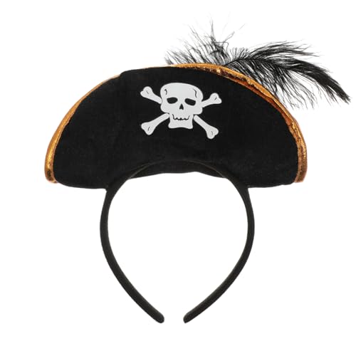 CORHAD -Hut-Stirnband Piratenhut für Erwachsene Halloween-Fledermäuse halloween haarschmuck halloween haarreif Piraten-Performance-Requisiten Piraten-Verkleidungsstirnbänder von CORHAD