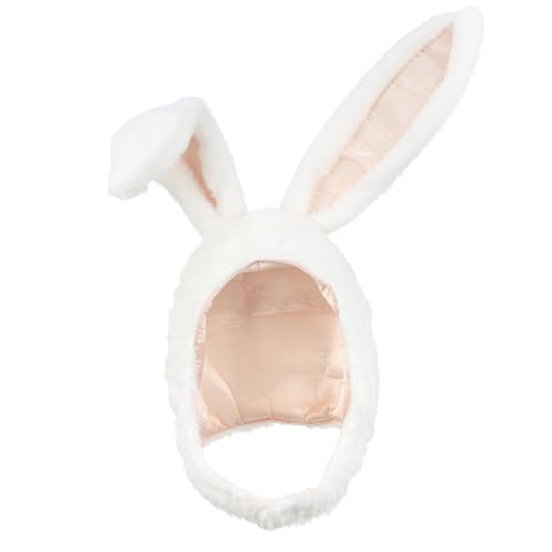 CORHAD Kaninchen Kopfbedeckung Mit Beweglichen Ohren üschiger Cartoon Tierhut Für Damen Und Mädchen Schwarz Ideal Für Karneval Fasching Cosplay Und Festliche Anlässe von CORHAD