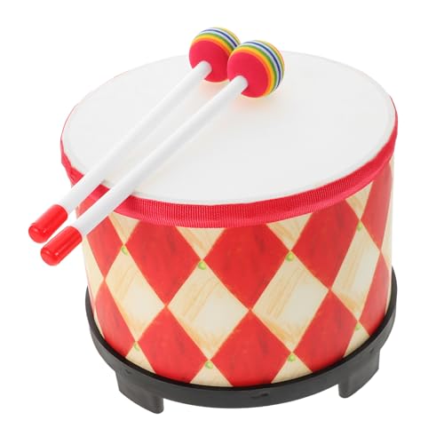 CORHAD Kindertrommel Trommelspielzeug kleine Trommel Kinder-Tamburin kinderspielzeug Kinder Trommel Musik Spielzeug musikalisches Spielzeug Handtrommel Schamanentrommel hölzern rot von CORHAD