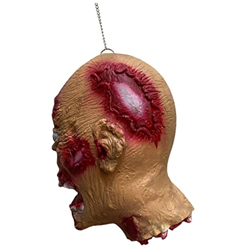 CORHAD Kopf Anhänger Gefälschtes Skelett Körper Spukhaus Requisiten Halloween-horrorkopf Halloween-zubehör Halloween-Skelett Kostüme Masken Maskerade-Maske Gefälschte Spinnen Emulsion von CORHAD