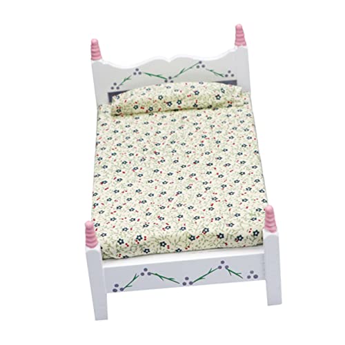 CORHAD Mini Hausbett Für 1 Stück Mini Möbelmodell Aus Ideal Für Das Babyzimmer Perfekt Für Kreative Spielwelten Kompatibel Mit Dollhouse Zubehör Und Miniaturmöbeln von CORHAD