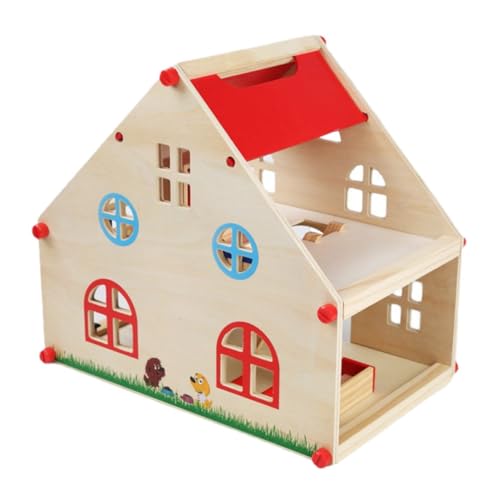 CORHAD DIY Puppenhaus Set Für Kreatives Minihaus Mit öbeln Und Zubehör Interaktives Puzzle Für Fantasievolles Und Stadtleben von CORHAD