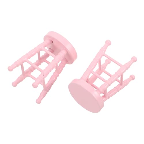 CORHAD Mini Massivholzmöbel Miniaturstühle zum Basteln miniaturmöbel Minihocker zum Basteln Kleiner Hochstuhl Mini-Hockerverzierung Holzhocker Rosa CORHAD Mini Massivholzmöbel Miniaturstühle zum Basteln miniaturmöbel Minihocker zum Basteln Kleiner Hochstuhl Mini-Hockerverzierung Holzhocker Rosa von CORHAD