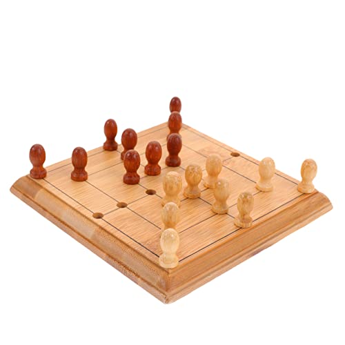 CORHAD Mini Schachspiel Tragbar Bambus Schachspielzeug Lernspielzeug Glattes Schachbrett Sicher Für Junge Mädchen Familienausflug CORHAD Mini Schachspiel Tragbar Bambus Schachspielzeug Lernspielzeug Glattes Schachbrett Sicher Für Junge Mädchen Familienausflug von CORHAD