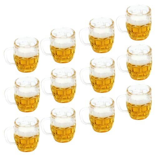 CORHAD Bier Deko Party Miniatur Bierkrüge Aus Resin Dekorative Bierbecher Modelle Für Puppenhaus Szenen Und Fotorequisiten Tiny Beer Cups Für Mikro Landschaftsornamente von CORHAD