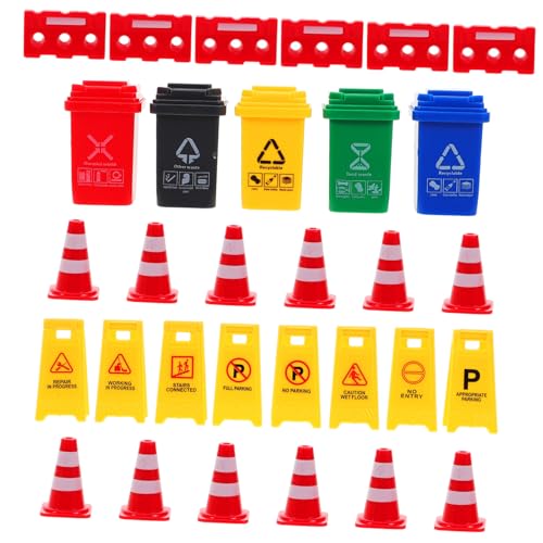 CORHAD Miniatur Verkehrszeichen Lernspielzeug mit Realistischen Straßensperren und Verkehrskegeln Simulation Verkehrsbarrieren für Kognitive Verkehrserziehung und Praktisches CORHAD Miniatur Verkehrszeichen Lernspielzeug mit Realistischen Straßensperren und Verkehrskegeln Simulation Verkehrsbarrieren für Kognitive Verkehrserziehung und Praktisches von CORHAD
