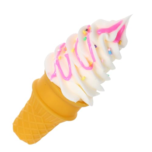 CORHAD Modell Einer Eistüte gefälschte Dessert-Requisiten gefälschtes Dessertmodell kinderspielzeug Eiscreme Modell multifunktionales gefälschtes EIS gefälschtes Eismodell PVC Rosa von CORHAD