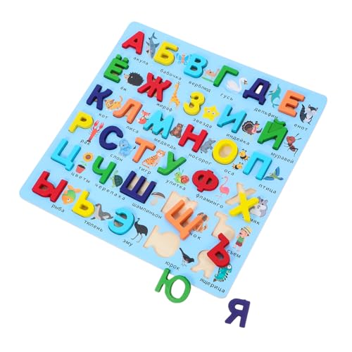 CORHAD Montessori Holzspielzeug Russisches Alphabet Puzzle für Kleinkinder Ab Monaten Pädagogisches Lernspielzeug zur Sprachförderung Großer Blauer Buchstabenpuzzle Fördert Feinmotorik CORHAD Montessori Holzspielzeug Russisches Alphabet Puzzle für Kleinkinder Ab Monaten Pädagogisches Lernspielzeug zur Sprachförderung Großer Blauer Buchstabenpuzzle Fördert Feinmotorik von CORHAD