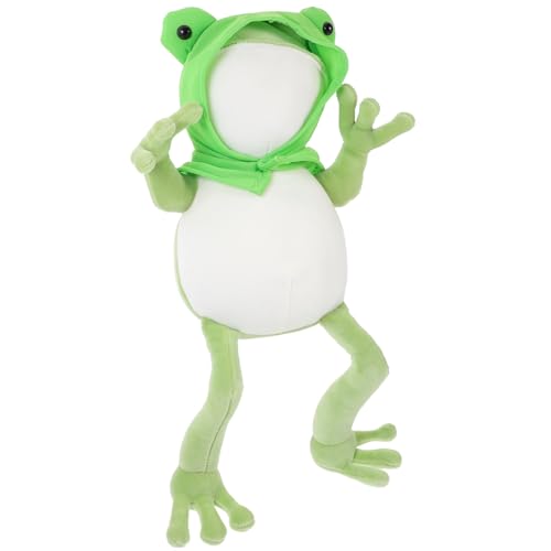 CORHAD Niedliches Plüschfrosch Kuscheltier Weiches Stofftier aus Hochwertigem Plüsch und Pp Baumwolle Schlafzimmer Wohnaccessoire Gemütliches Geschenk für Erwachsene CORHAD Niedliches Plüschfrosch Kuscheltier Weiches Stofftier aus Hochwertigem Plüsch und Pp Baumwolle Schlafzimmer Wohnaccessoire Gemütliches Geschenk für Erwachsene von CORHAD