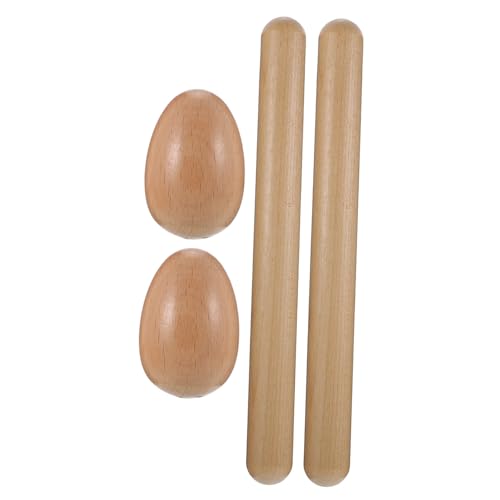 CORHAD Orff Holz Ei Shaker und Rhythmusstöcke Instrument Robustes Handliches Musikinstrument für Kreativität und Konzentration in Kindergarten und Schule CORHAD Orff Holz Ei Shaker und Rhythmusstöcke Instrument Robustes Handliches Musikinstrument für Kreativität und Konzentration in Kindergarten und Schule von CORHAD