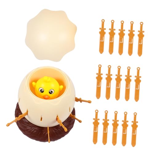 CORHAD Pirateneier Mit Schwertern Minispielzeug Für Kinder Kniffliges Spielzeug Kinder Mini Kinderspielzeug Zum Aufziehen Mädchenspielzeug Kinder Spielset Roulette-Brett Plastik Yellow von CORHAD