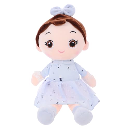 CORHAD Plüschtier Mädchenspielzeug Für Mädchen Puppe Für 1-jähriges Mädchen Cartoon-mädchenpuppe Mädchen Kleine Figuren Plüsch Mädchenpuppe Plüsch Mädchen Spielzeug Stoff Blue von CORHAD