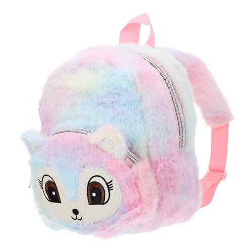 CORHAD Rucksack Bezaubernde Büchertasche Plüsch Mini-Reisetasche Umhängetasche Im Tierdesign Schulranzen Für Mädchen Geldbörse Büchertasche Für Kinder Cartoon-rucksäcke Polyester Colorful von CORHAD