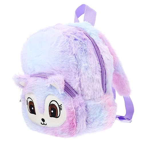 CORHAD Rucksack Mochila für Kinder Aufbewahrungstaschen mit Reißverschluss Kindertasche Geldbeutel schultüte büchertasche lässige Umhängetasche praktische Umhängetasche Polyester Violett von CORHAD