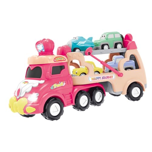 CORHAD Spielzeug Auto Kinderspielzeug 1 Set Pinker Inertial LKW Mit Rückziehmechanismus Interessanter Baustellenfahrzeug Für Perfekt Für Geschäfte Und Kreative Rollenspiele von CORHAD