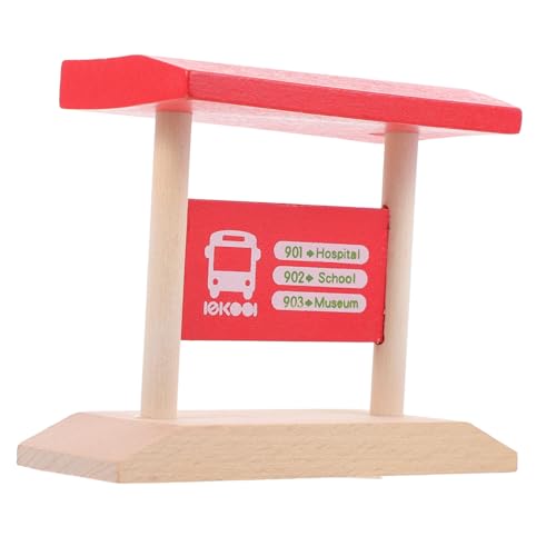 CORHAD Schienenrätsel Simulationsstation-Plattformspielzeug Spielzeug für Kinder Modell eines Bahnsteigs holzspielzeug Spielzeug Zug kindermodell selber Machen DIY-Bahnsteigmodell hölzern von CORHAD