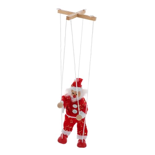 CORHAD Schnur Weihnachts Puppen Weihnachtsmann Spielzeug Marionettenpuppe Weihnachtsspielzeug Santa Marionette Weihnachtspuppen Marionettenspielzeug Weihnachtsdekorationen Stoff von CORHAD