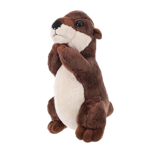 CORHAD Seeotter Stofftier Lebensechte Details Otter Stoffpuppe Niedliches Ottertier Geburtstag Plüschpuppe Glücklicher Otter Stoffpuppe von CORHAD