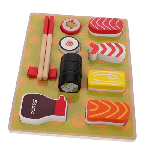 CORHAD Set Sushi Spielzeug Rollenspiel Sushi Für Kinder Essensspiel Lernspielzeug Rollenspiel Küchenspielzeug Kinderspielzeug Rollenspiel Essen Alphabet Puzzle Essensspielzeug von CORHAD